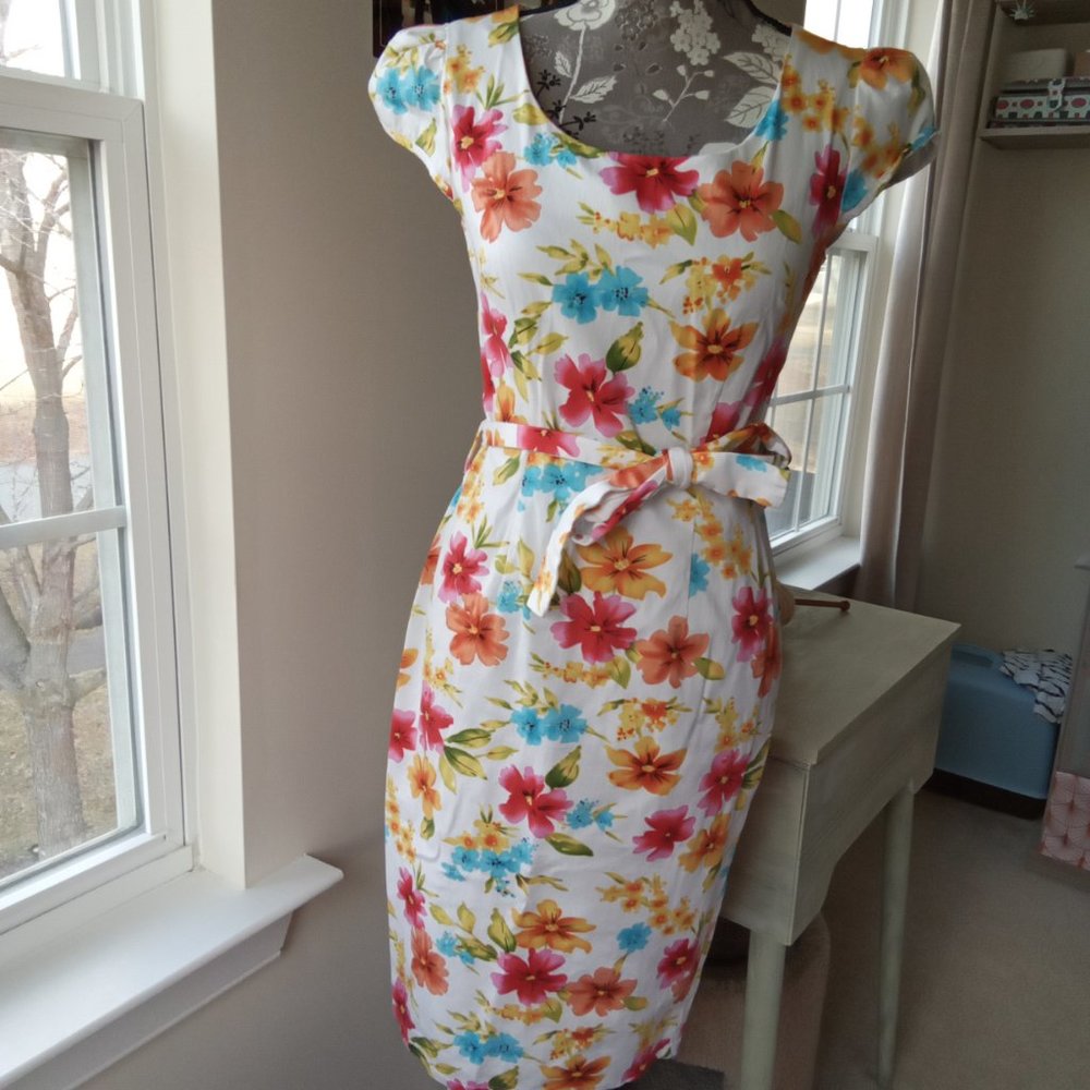 British Retro Pencil Dress